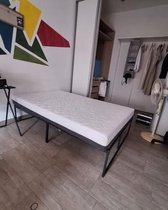 STRUTTURA LETTO UNA PIAZZA E MEZZA PIU' MATERASSO