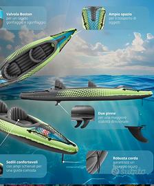 kayak gonfiabile 2 posti come nuovo