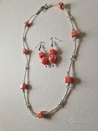 Parure set con ceramica smaltata