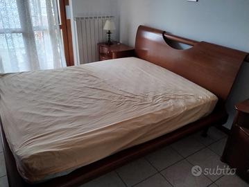 letto matrimoniale misure standard in ciliegio
