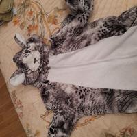 vestito da carnevale ghepardo tg 9/11 anni 