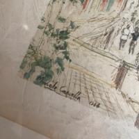 Litografia Michele Cascella Portofino