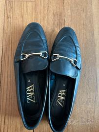 Mocassino di pelle nero Zara