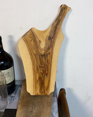 Taglieri ulivo, tavolino legno noce
