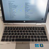 notebook elitebookhp2560p 4 GB ram portatile 