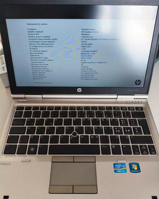 notebook elitebookhp2560p 4 GB ram portatile 