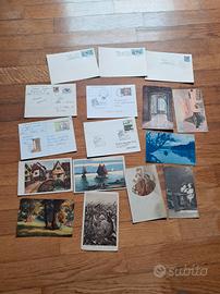 lotto 16 cartoline viaggiate storia postale 