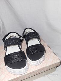 Sandali Liu Jo Chantal  neri glitter bambina tg 26