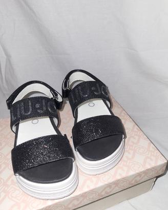Sandali Liu Jo Chantal  neri glitter bambina tg 26