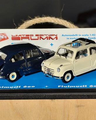 Brumm Modellini Auto FIAT 600 da collezionismo