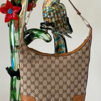 Borsa Gucci  in tela GG monogram beige e marrone