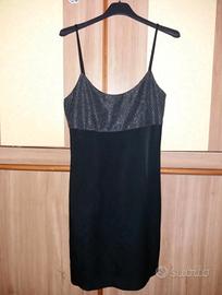 Abito elegante argento oro Marina Babini taglia S