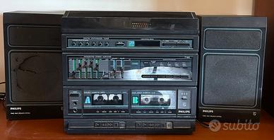 Stereo Philips vintage con casse