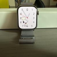 Apple watch serie 8 45mm acciaio inox + dock