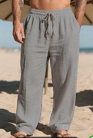 pantaloni il lino da uomo XL