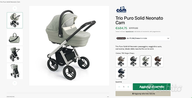 TRIO NEO NATO PURO SOLID CAM COME NUOVO