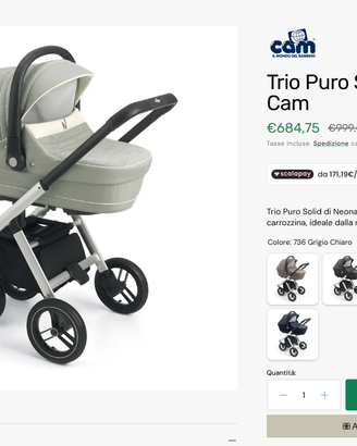 TRIO NEO NATO PURO SOLID CAM COME NUOVO