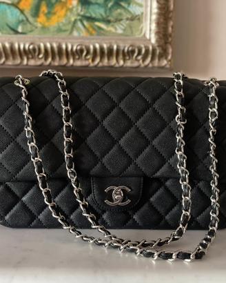 Borsa trapuntata con tracolla a catena