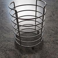 Porta bottiglia da tavola in acciaio.