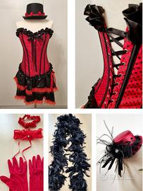 Set Costume Burlesque / Halloween con Accessori