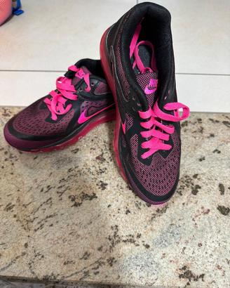Nike Air Max – Sneakers donna – Nero e rosa 