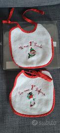 Coppia Bavaglino Natale e Befana