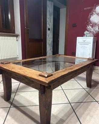 tavolino in legno massello