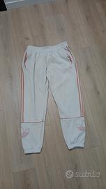 Tuta Adidas Trefoil Outline pants pink white