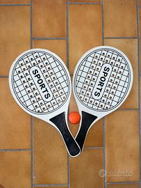 Set racchette paddle beach con pallina