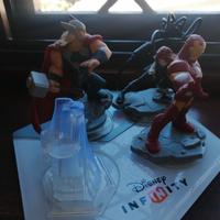 base con 4 personaggi PS4 Disney infinity