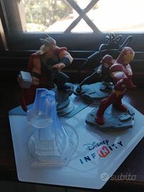 base con 4 personaggi PS4 Disney infinity