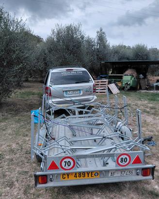 noleggio carrello rimorchio trasporto bici 