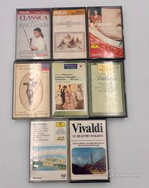 Lotto 8 musicassette musica classica Bach Mozart
