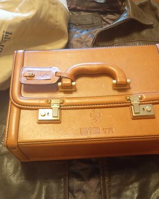 2 valigiette pelle Ferrari 512