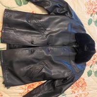 Giacca  in pelle uomo con imbottitura tg.46