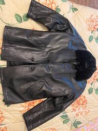 Giacca  in pelle uomo con imbottitura tg.46