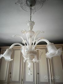 Lampadario vetro di Murano anni 60 - vintage