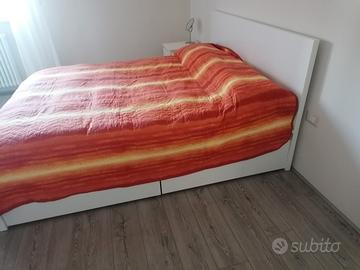 Letto Ikea Malm 160x200 con  materasso e cassetti