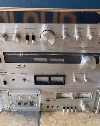 Stereo Toshiba SY 330 Pioneer PL-200 giradischi