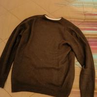 Maglioncino girocollo uomo marrone Fusaro taglia L