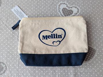 Pochette/Beauty case Mellin in tela - nuovo 