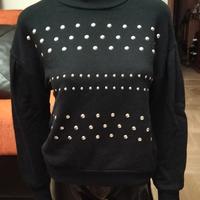 Felpa bambina Sisley   11/12 anni girocollo,nera 