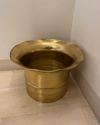 Coppia vasi portapiante in ottone