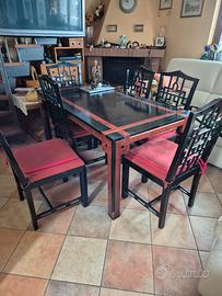 Tavolo + sedie orientale