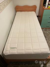 DOIMO Letto singolo, rete classica e materasso