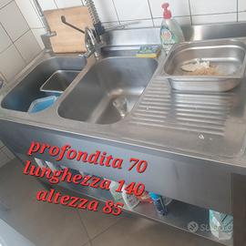 lavandino acciao inox professionale 