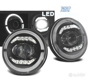 FARI PER JEEP WRANGLER 96-18 ANGEL EYES FULL LED N