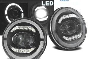 FARI PER JEEP WRANGLER 96-18 ANGEL EYES FULL LED N