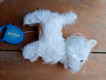 Cane corre abbaia e scodinzola 