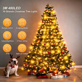 Luci Albero di Natale 480 LED Interno e Esterno